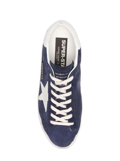 Navy blue/white calf suede sneaker Golden Goose | GMF00101F00552950669